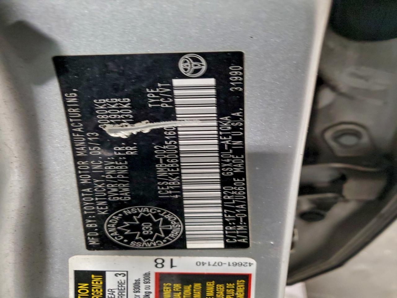2013 TOYOTA Avalon