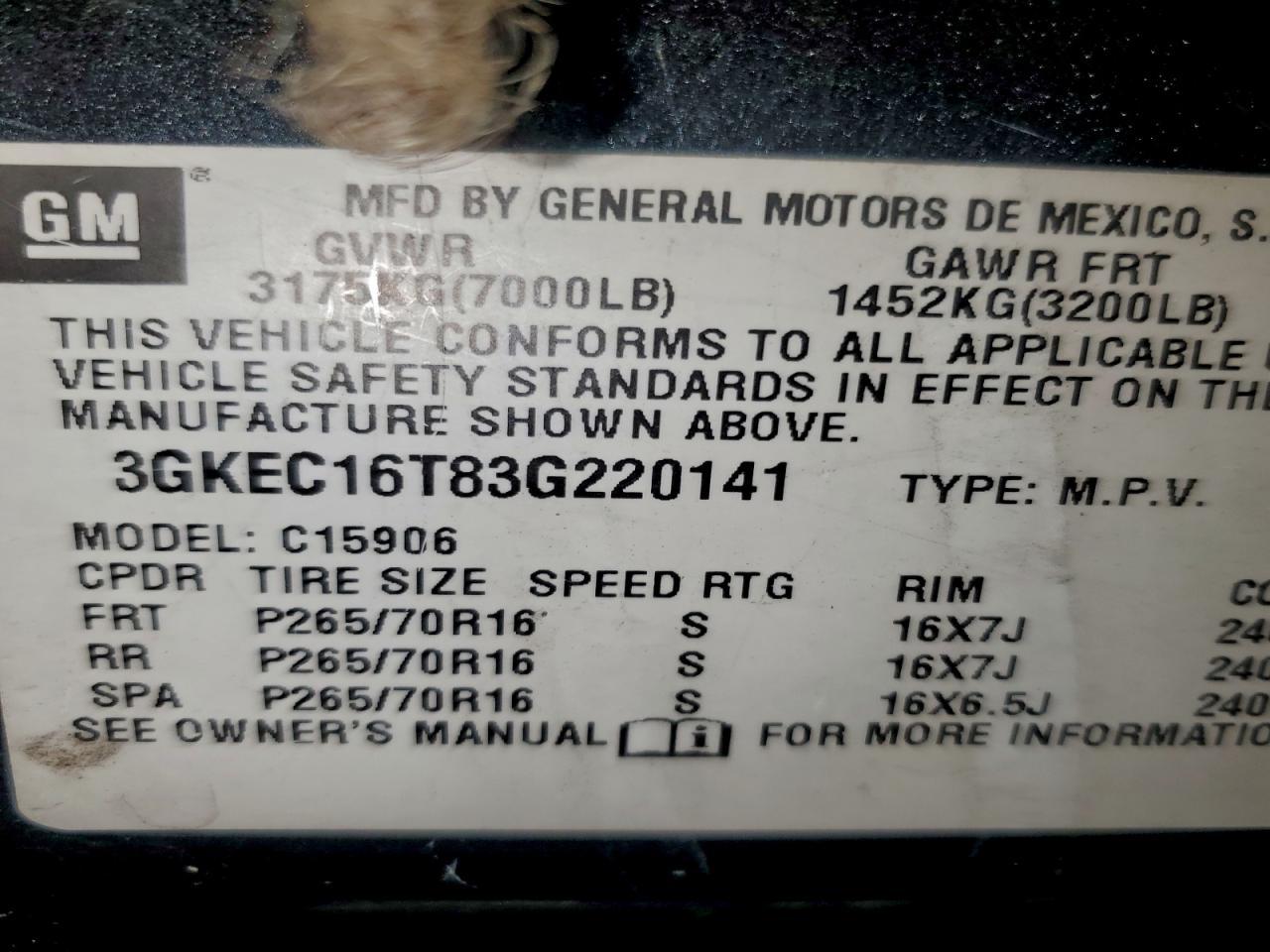 2003 GMC Yukon XL