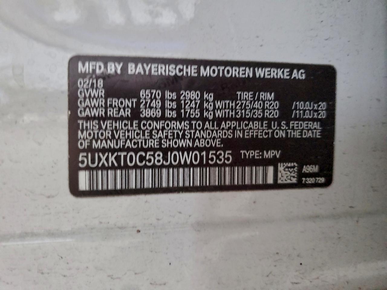 2018 BMW X5