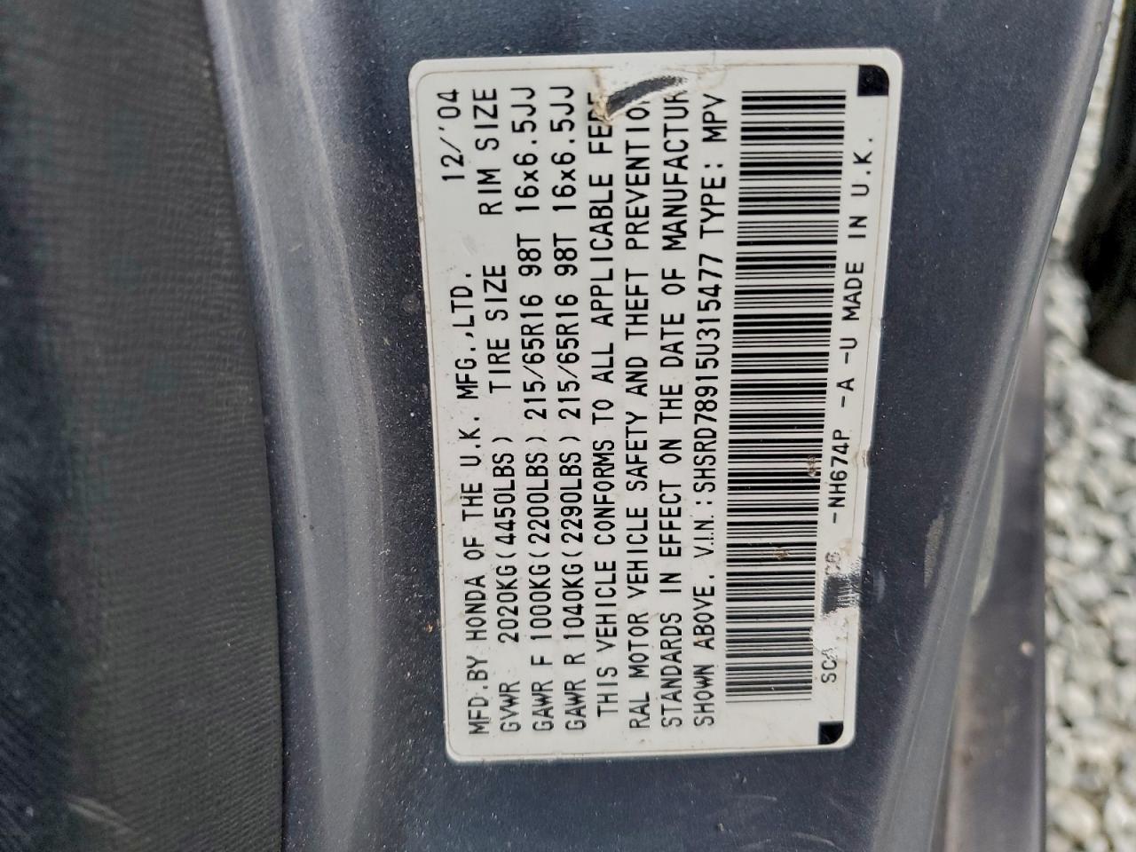 2005 HONDA CR-V