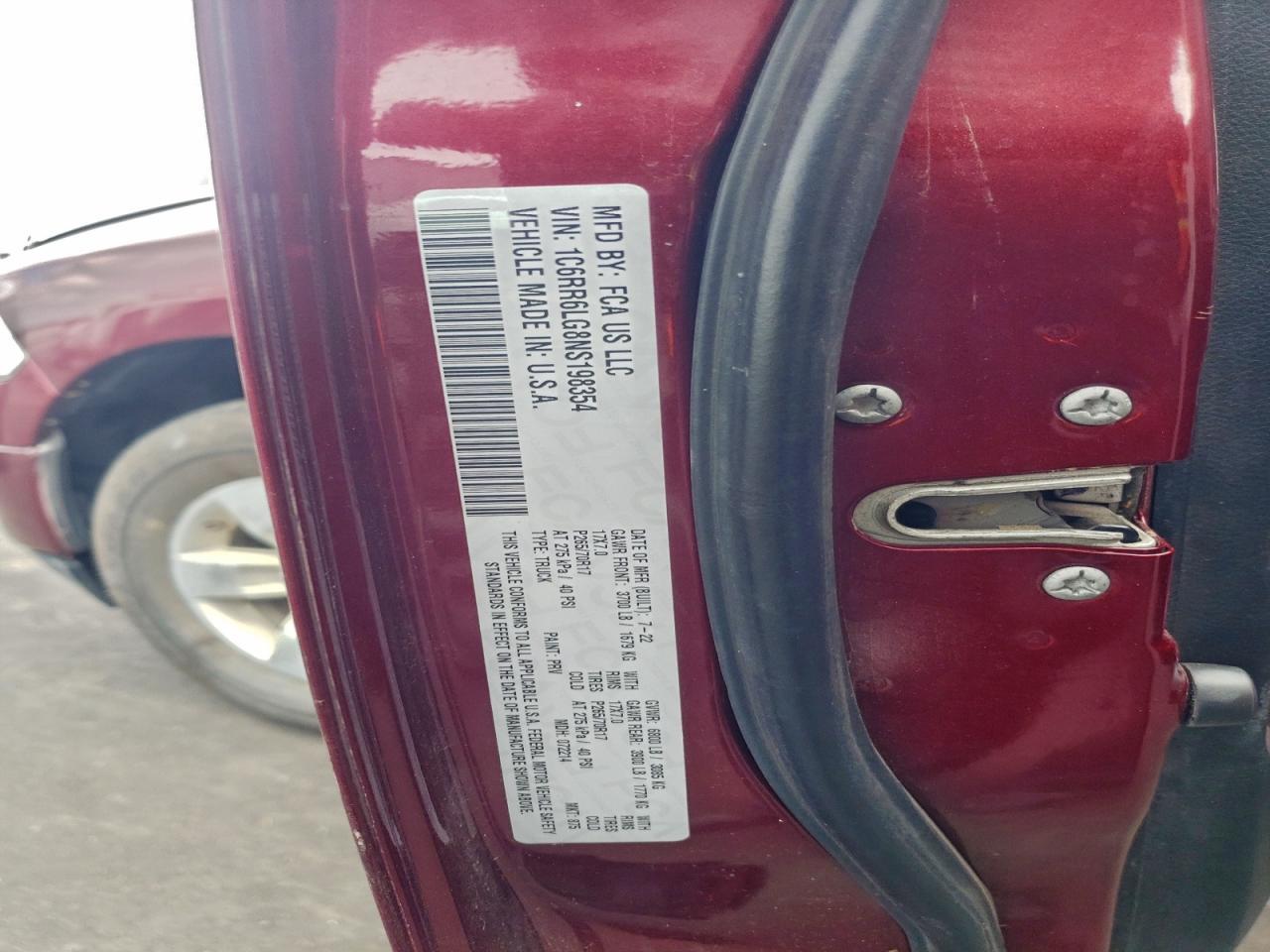 2022 RAM 1500