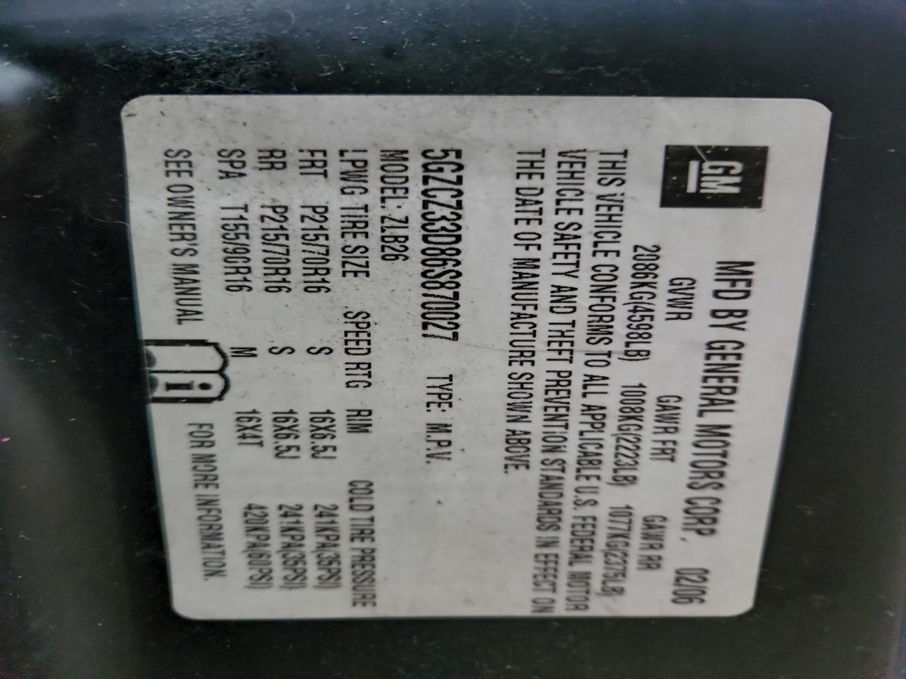 2006 SATURN Vue
