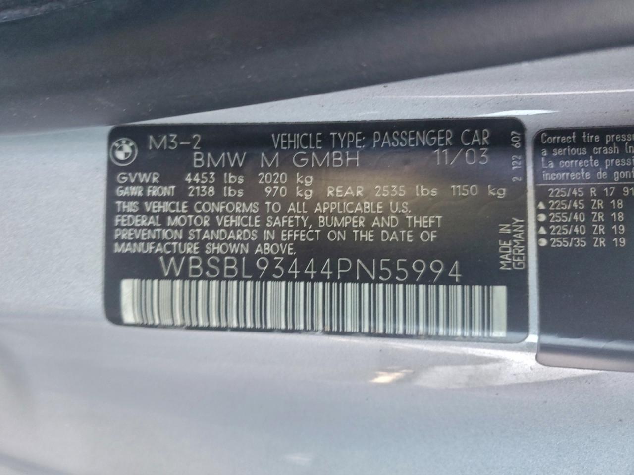 2004 BMW M3