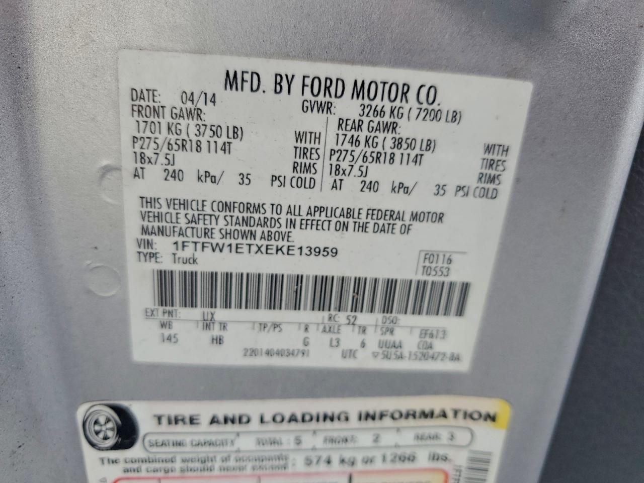 2014 FORD F-150