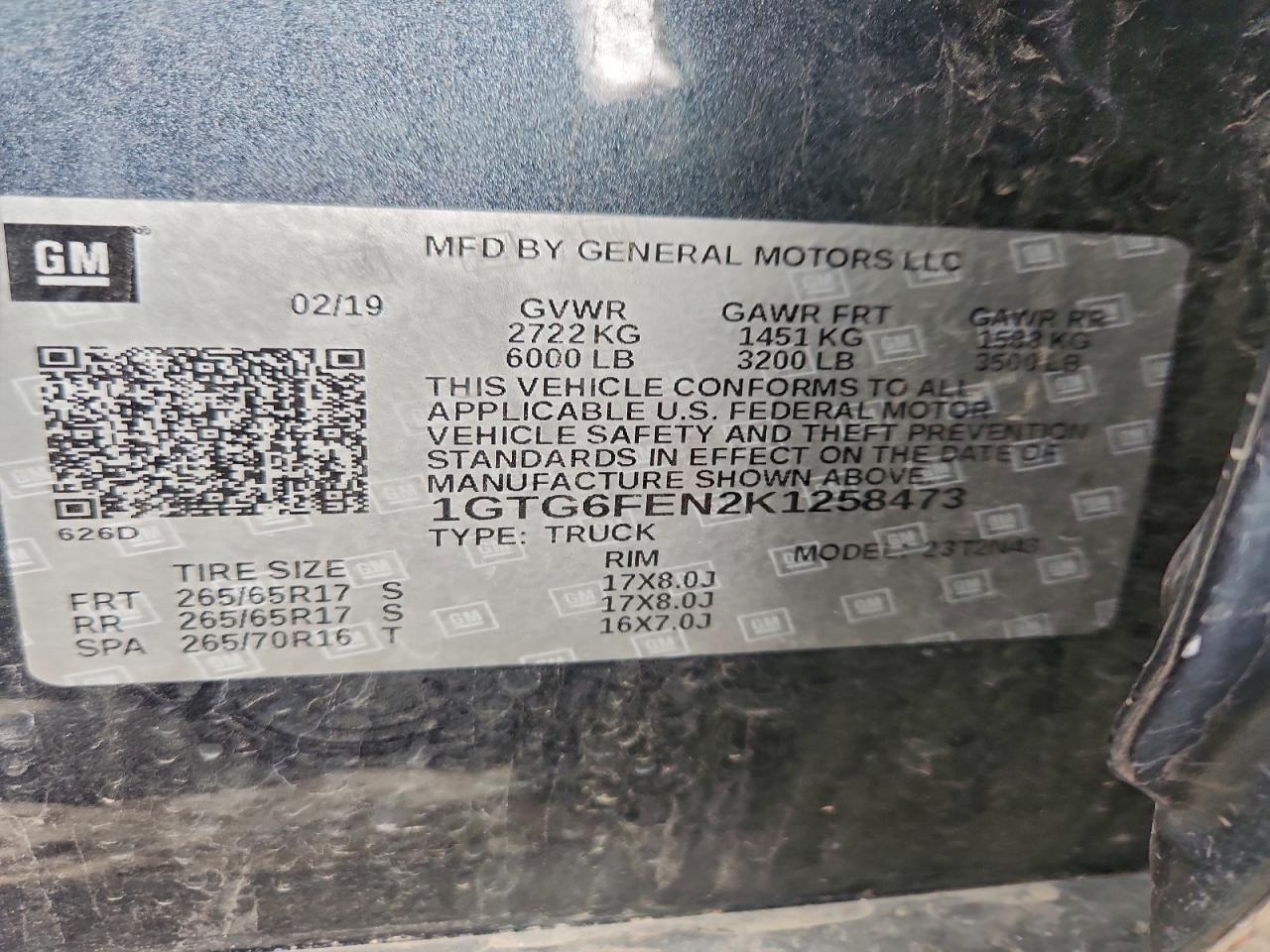 2019 GMC CANYON