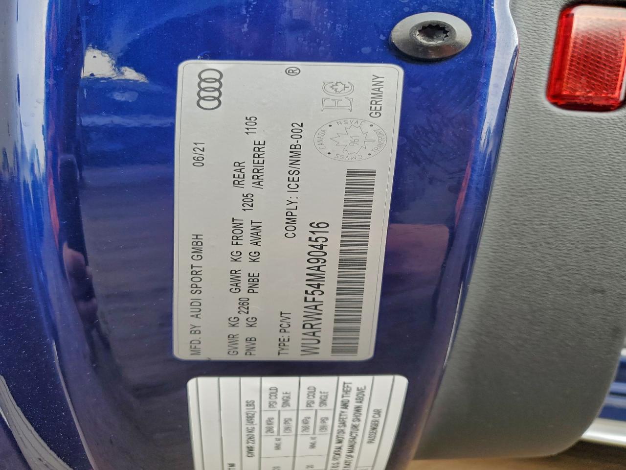 2021 AUDI RS5