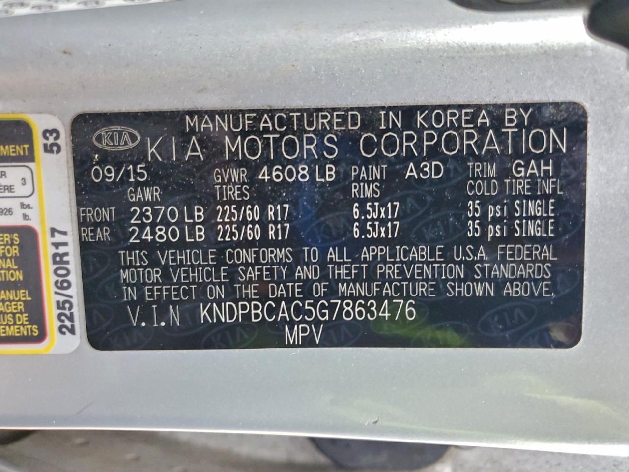 2016 KIA SPORTAGE