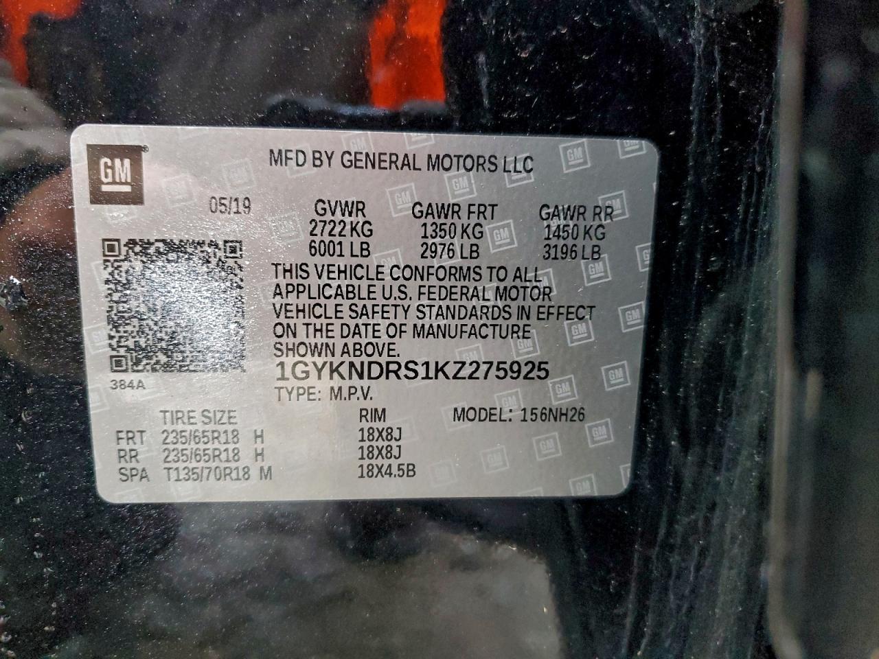 2019 CADILLAC XT5