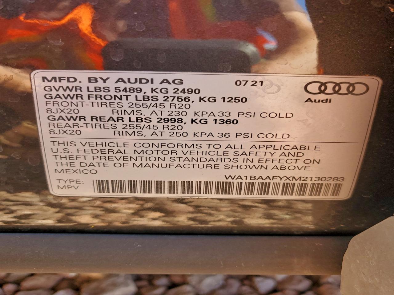 2021 AUDI Q5