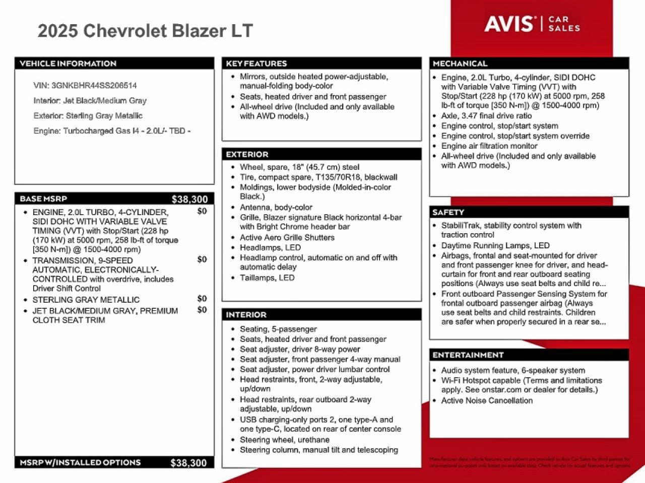 2025 CHEVROLET BLAZER