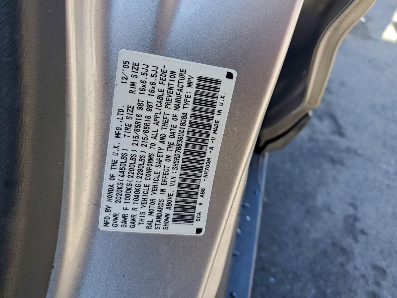 2006 HONDA CR-V