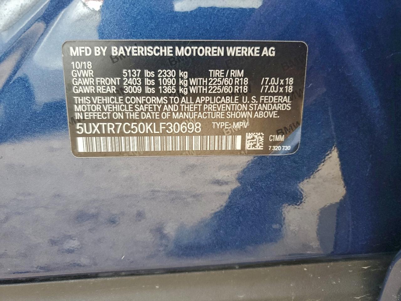 2019 BMW X3