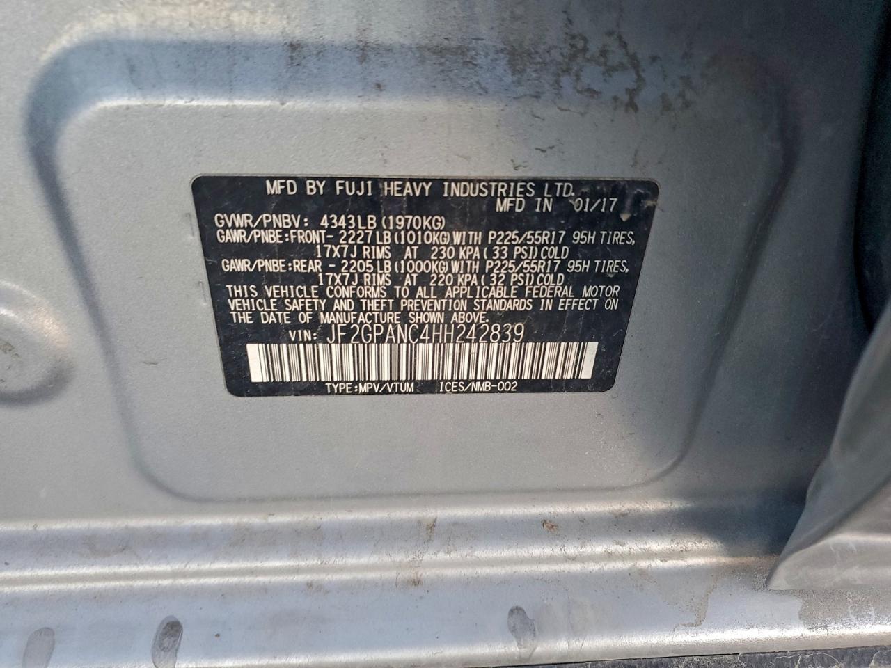 2017 SUBARU Crosstrek