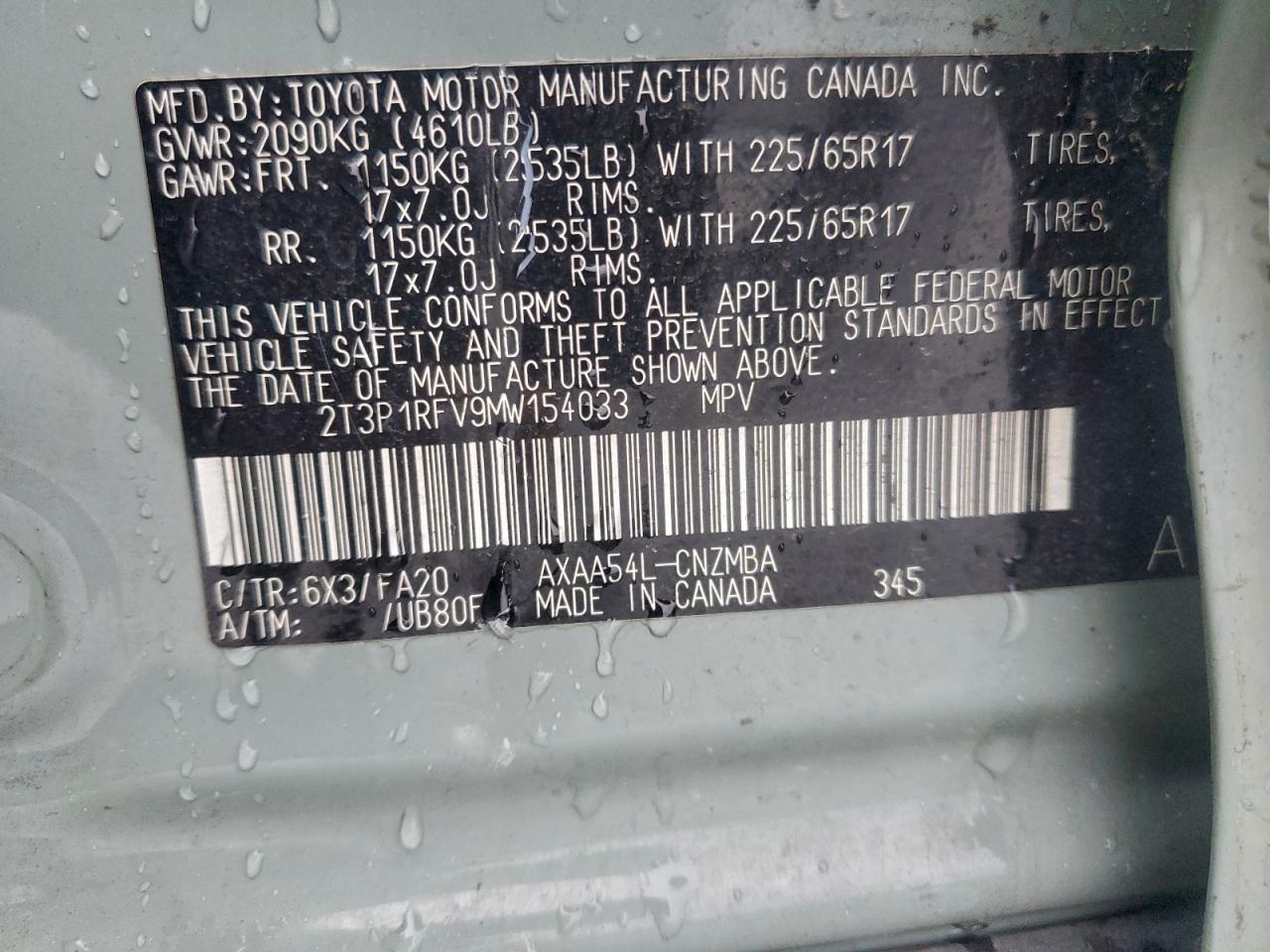 2021 TOYOTA RAV4
