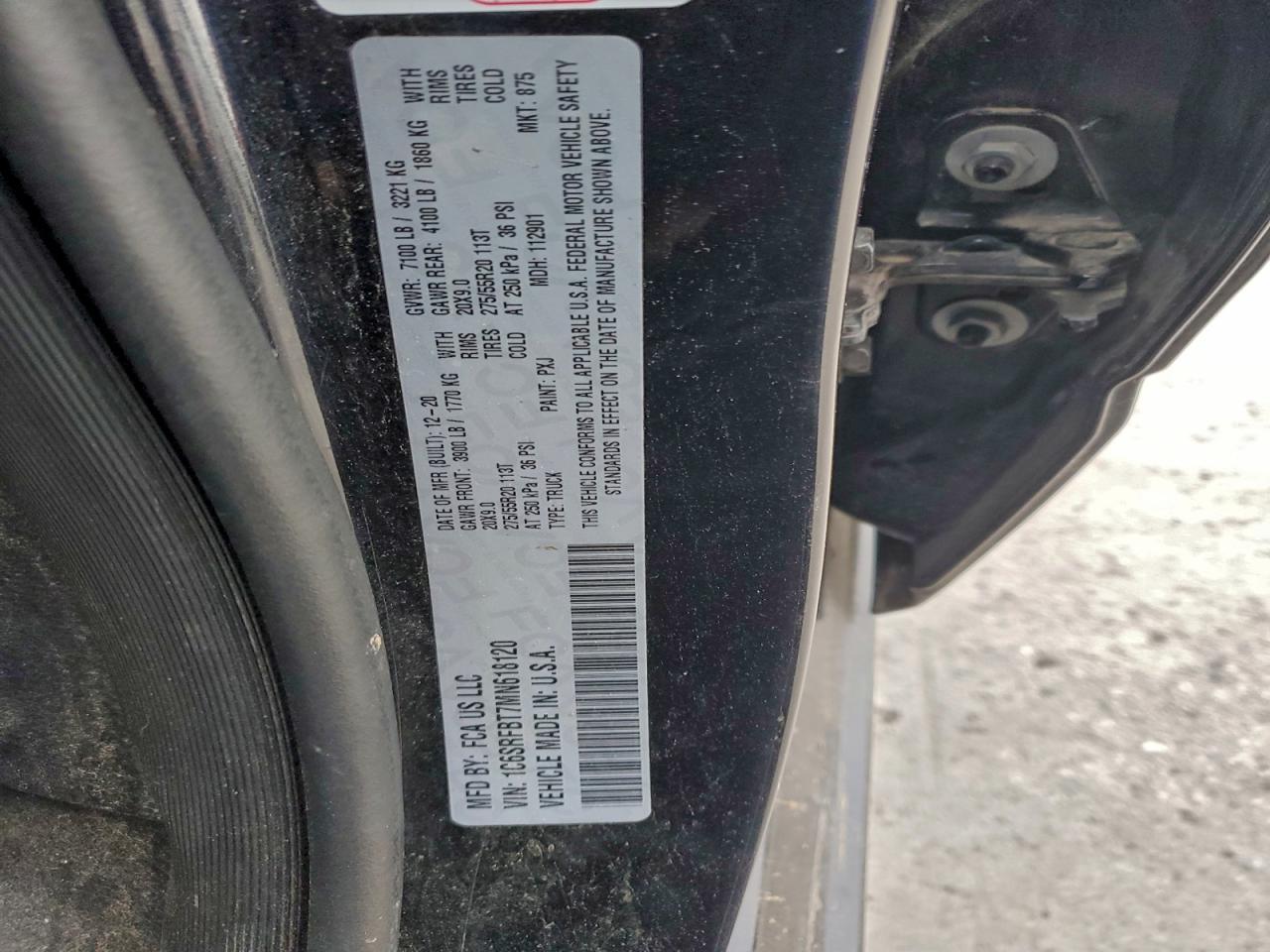 2021 RAM 1500