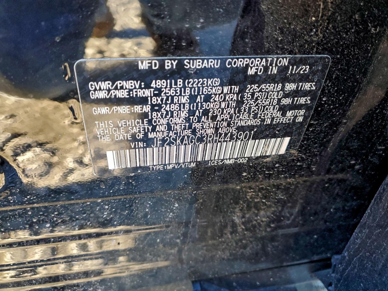 2024 SUBARU FORESTER