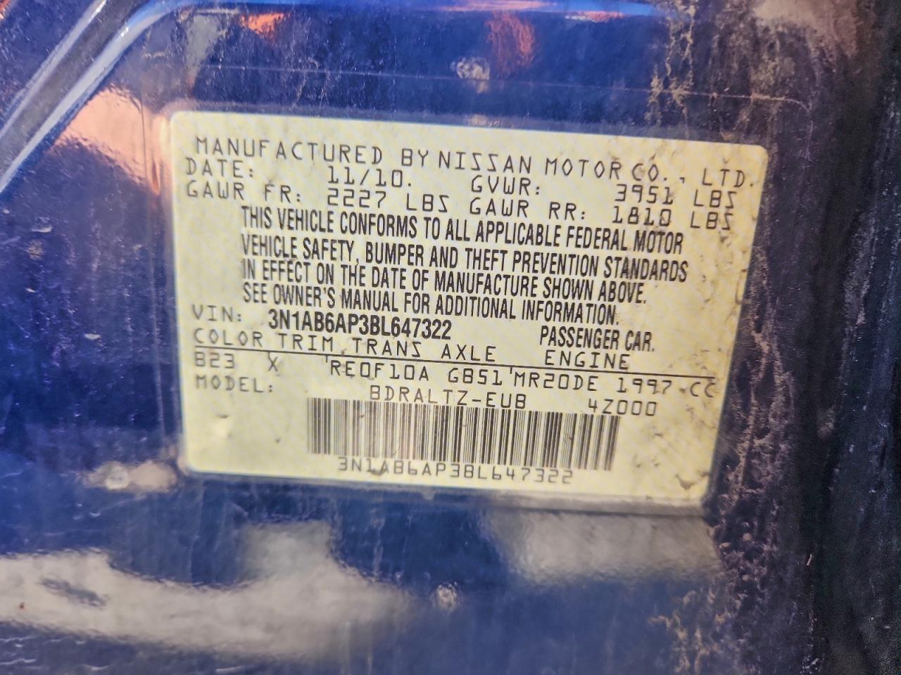 2011 NISSAN SENTRA