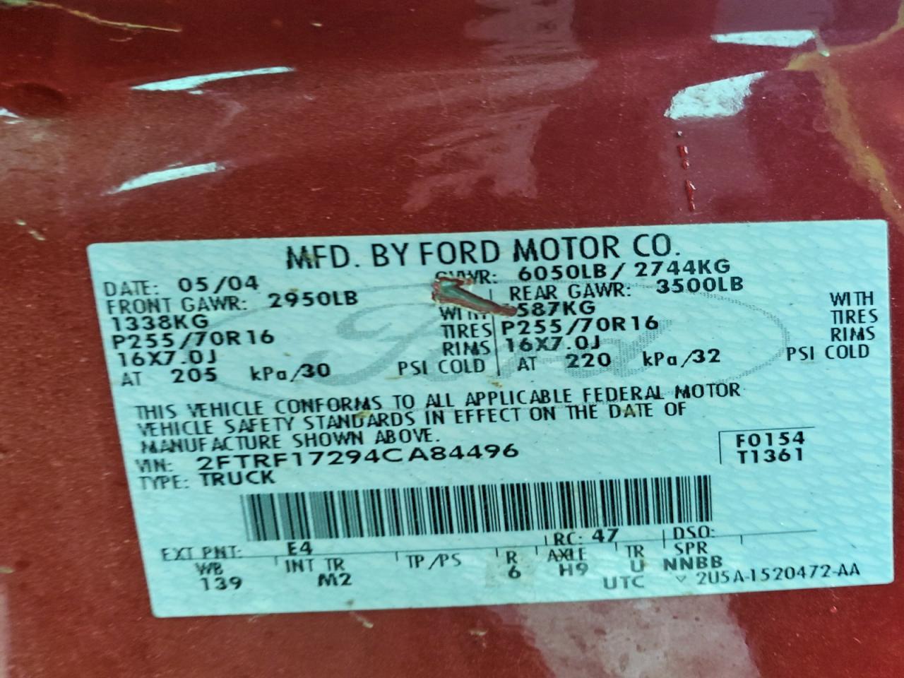 2004 FORD F-150