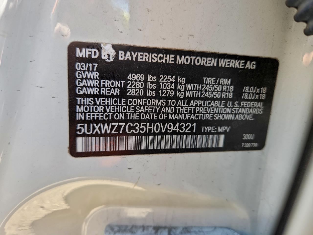 2017 BMW X3