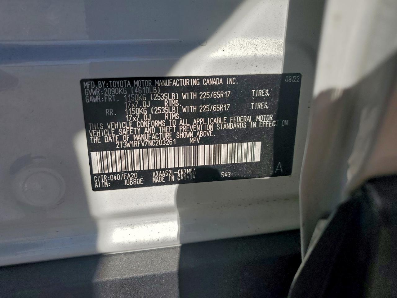 2022 TOYOTA RAV4