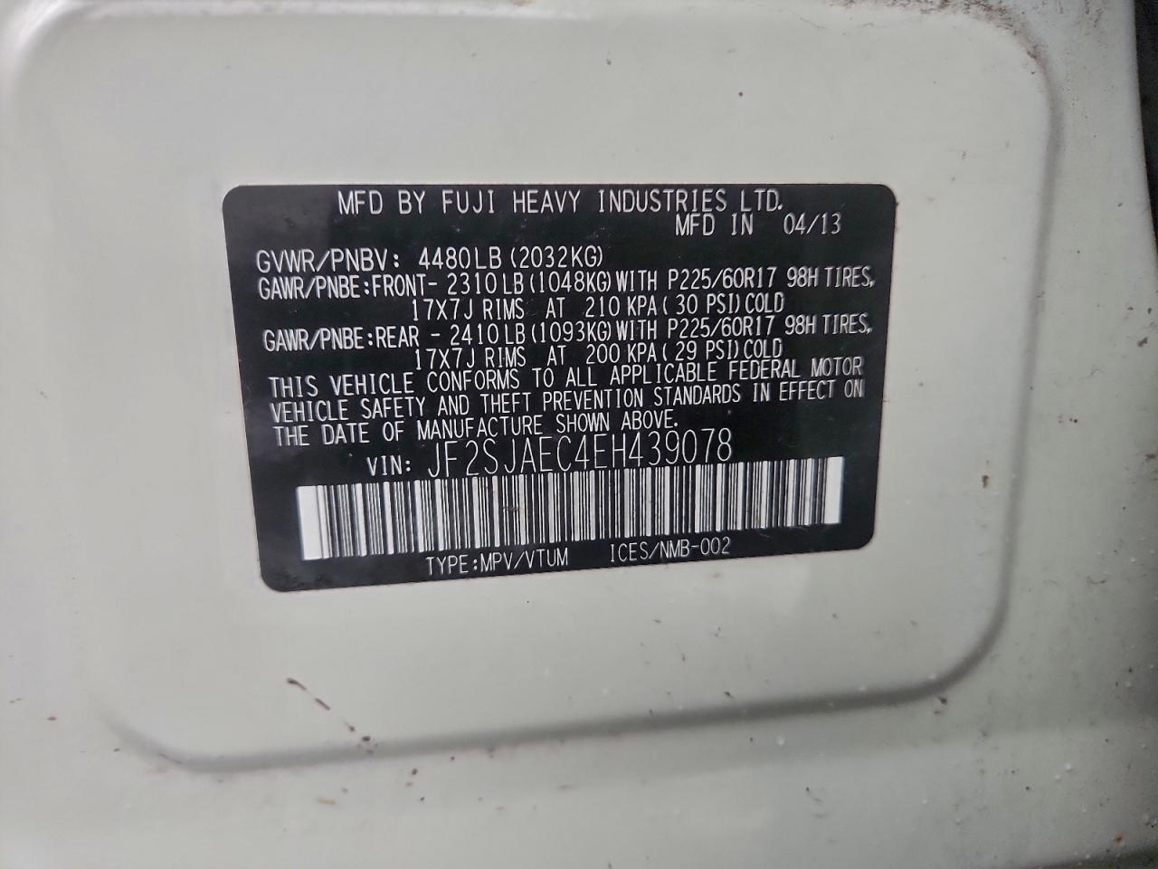 2014 SUBARU FORESTER