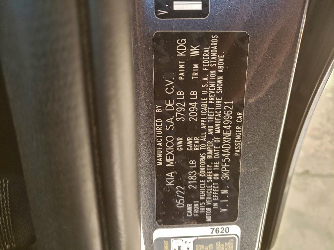 2022 KIA FORTE