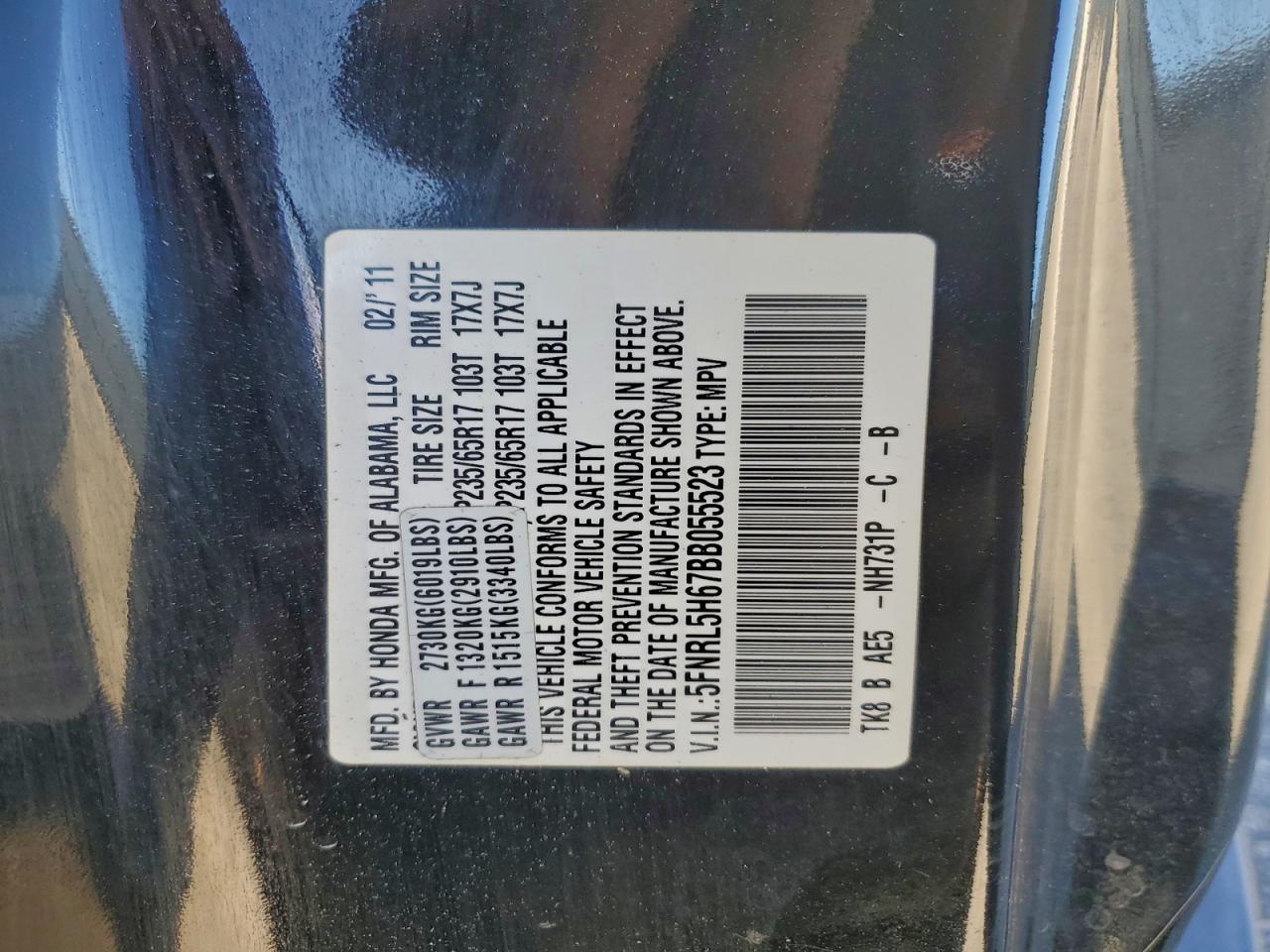 2011 HONDA ODYSSEY
