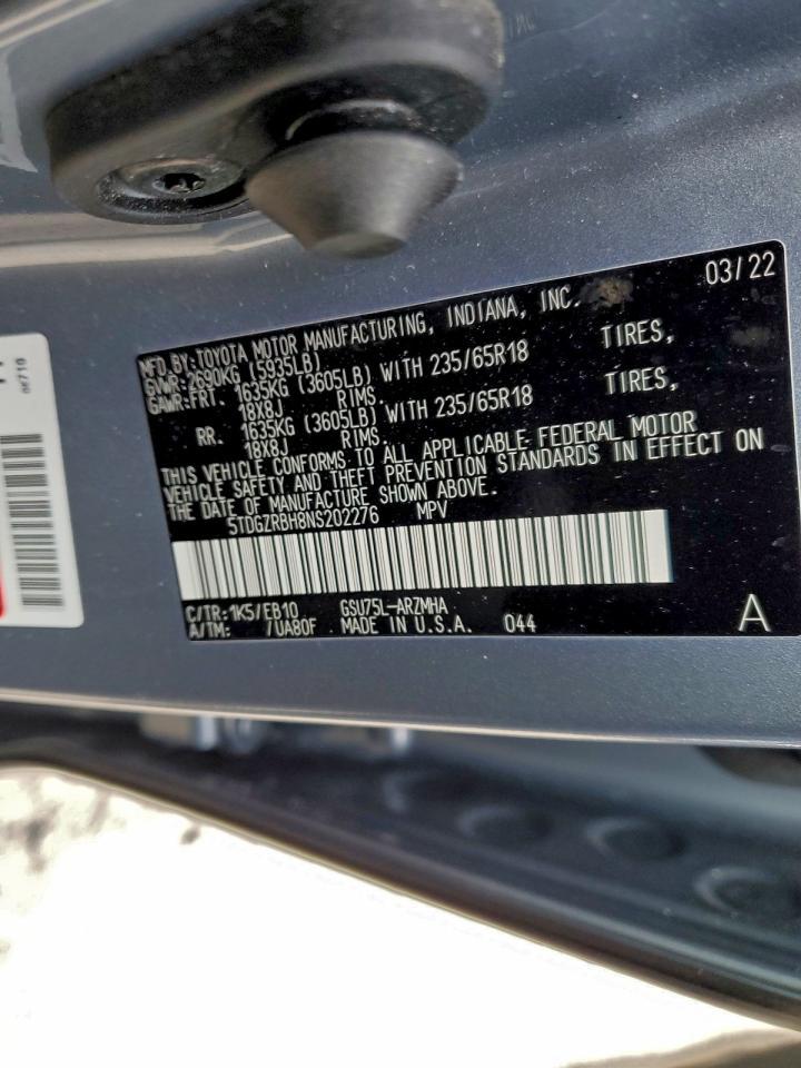 2022 TOYOTA HIGHLANDER