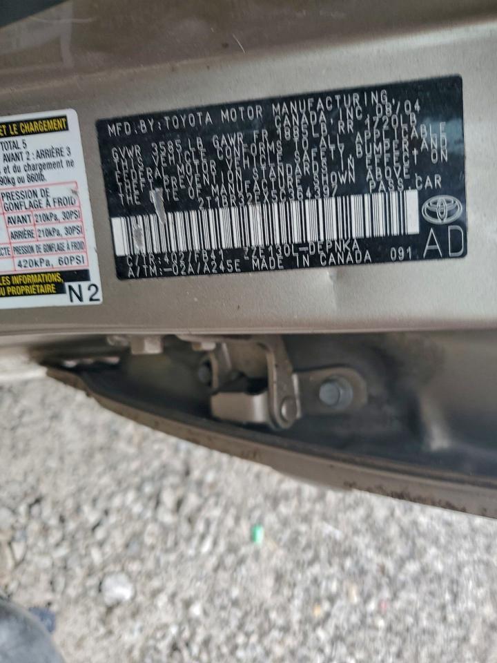 2005 TOYOTA COROLLA