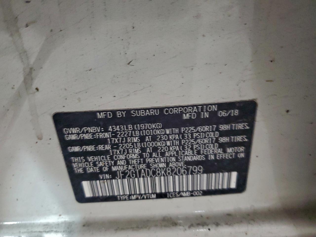 2019 SUBARU Crosstrek