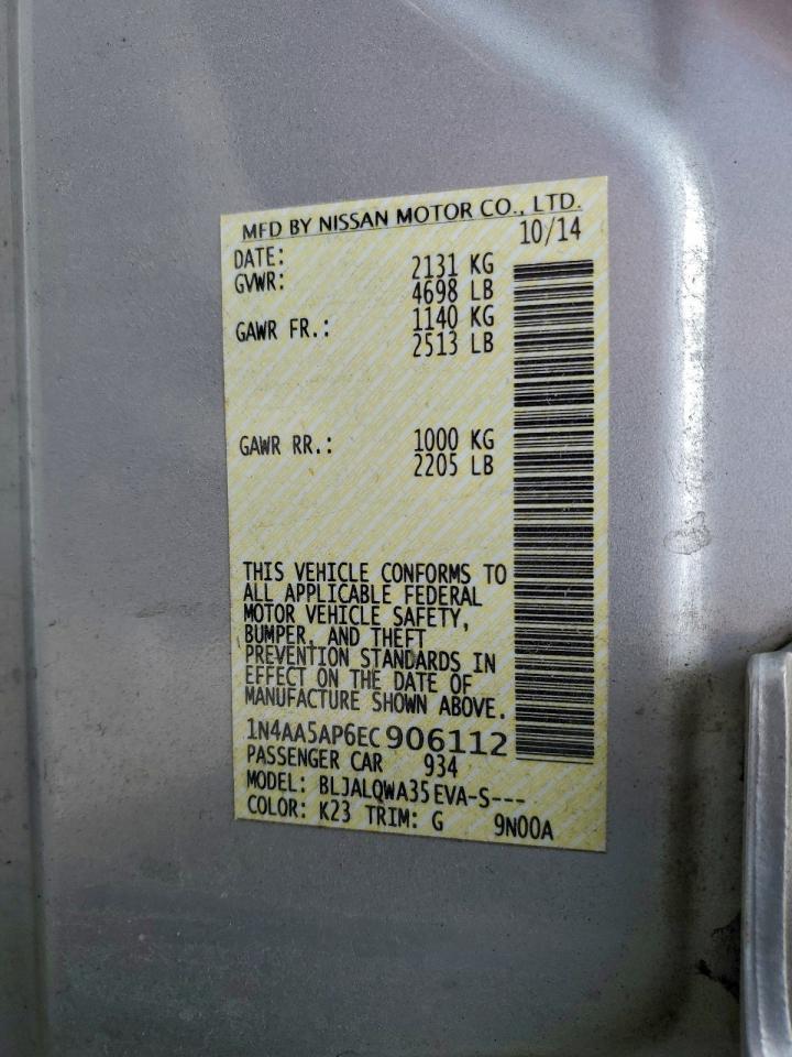 2014 NISSAN Maxima