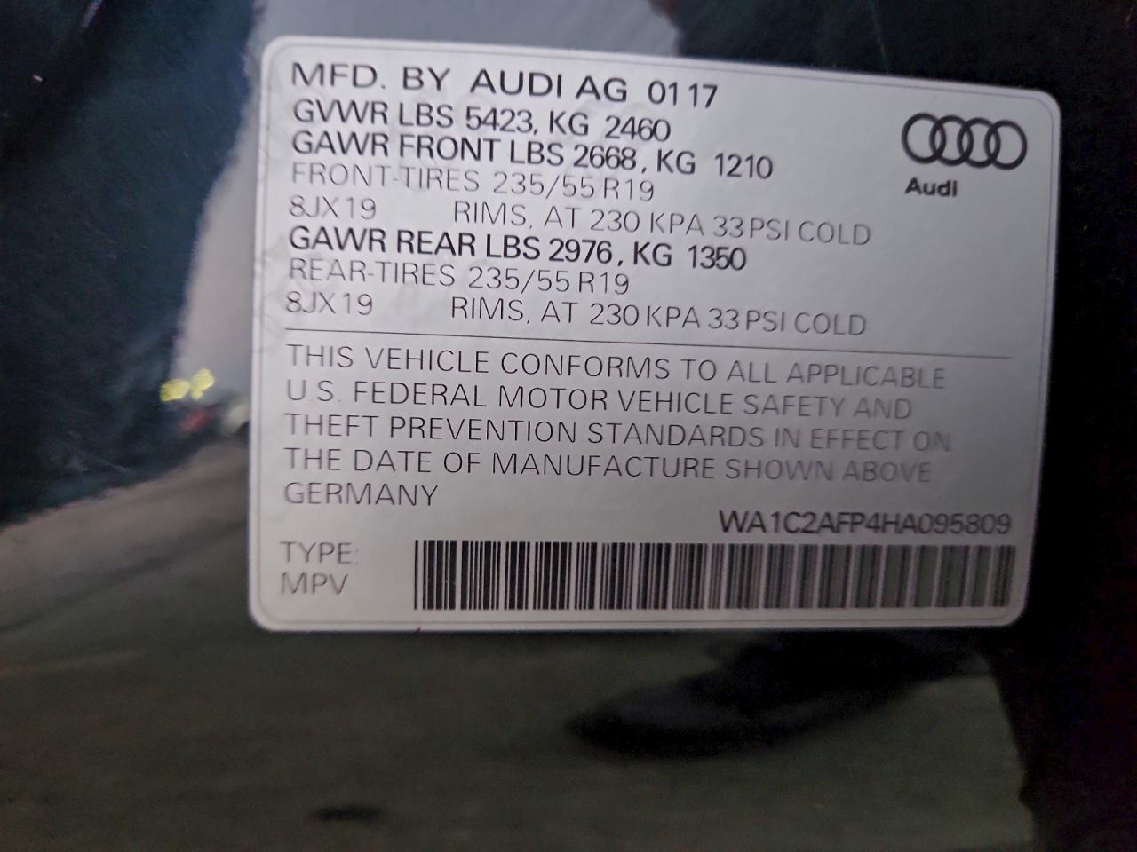 2017 AUDI Q5