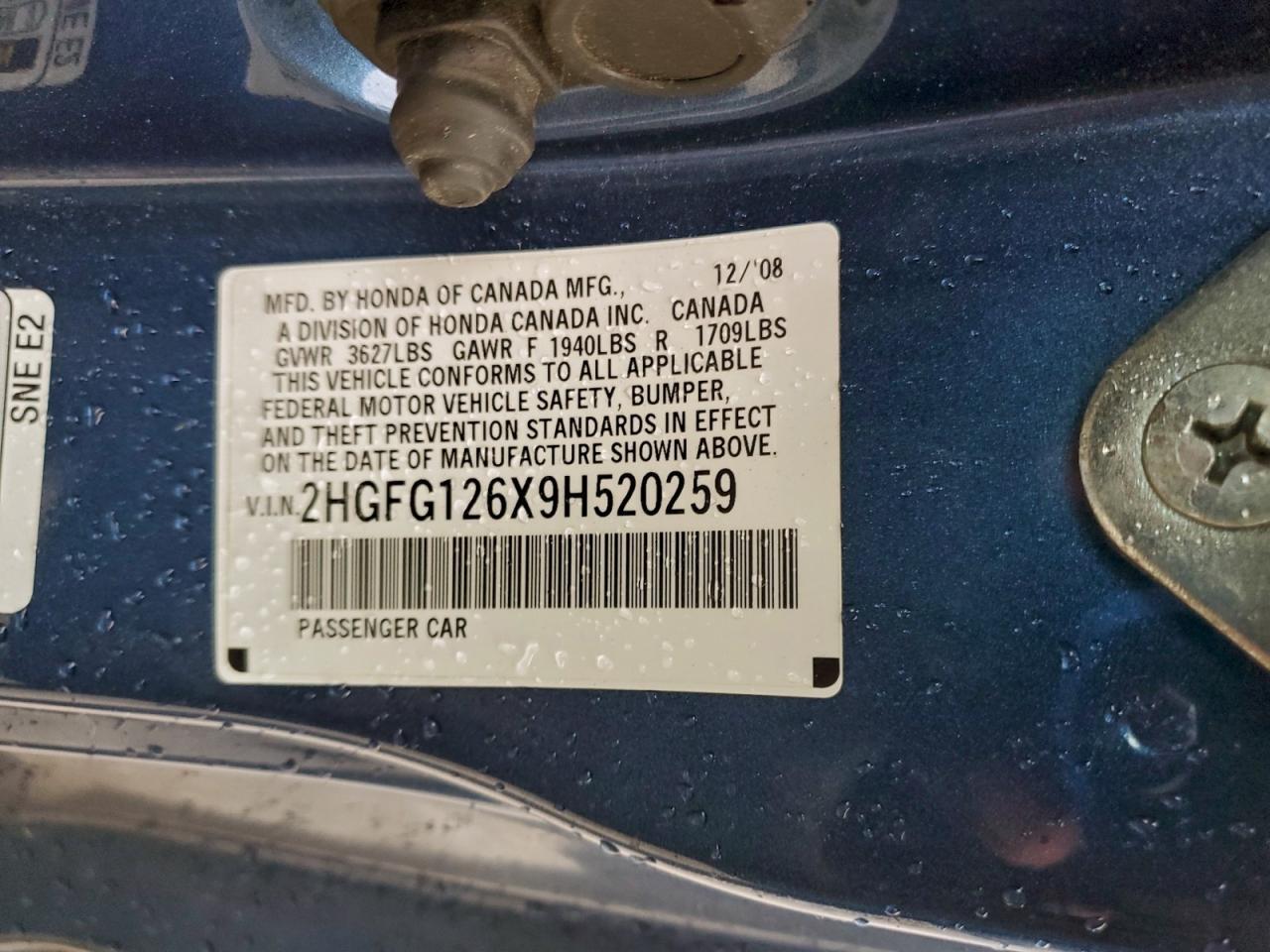 2009 HONDA CIVIC