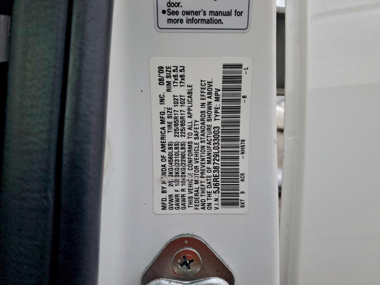 2009 HONDA CR-V