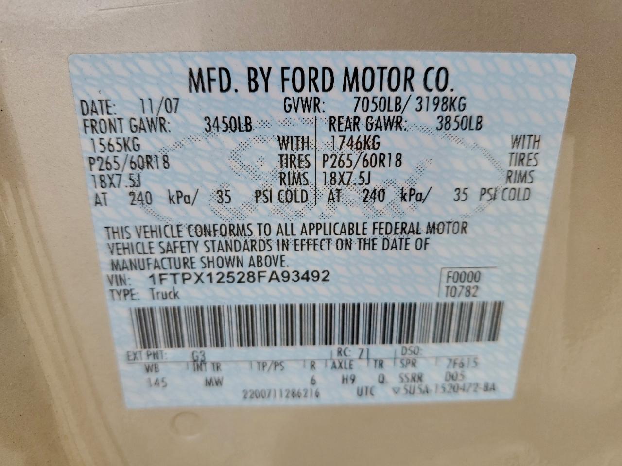 2008 FORD F-150