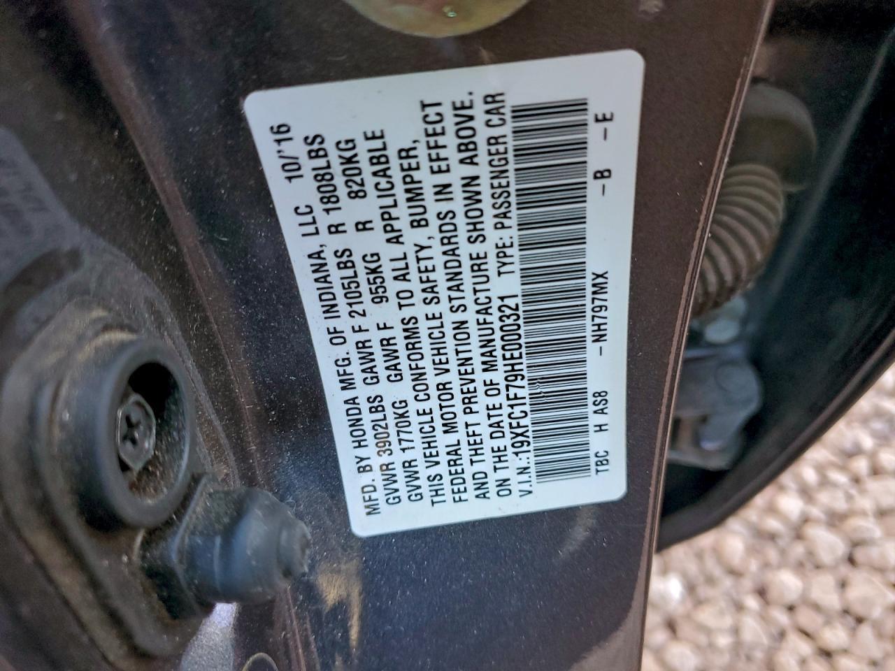 2017 HONDA CIVIC