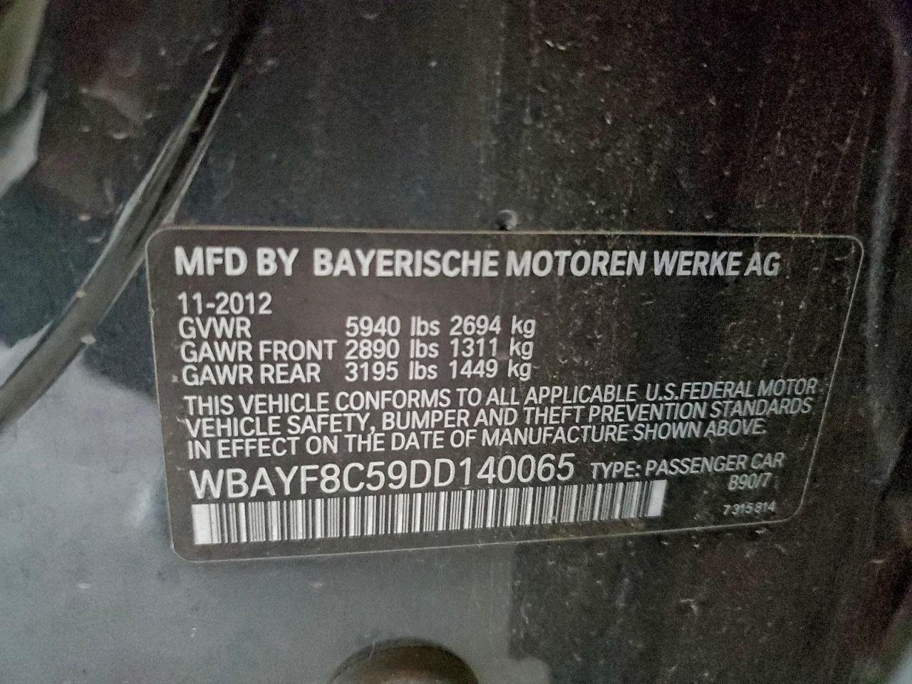 2013 BMW 7 series