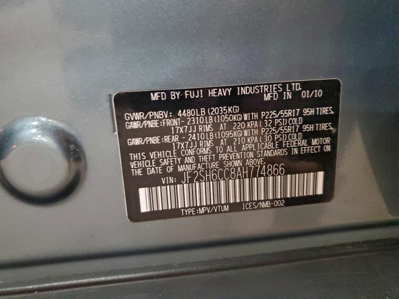 2010 SUBARU FORESTER