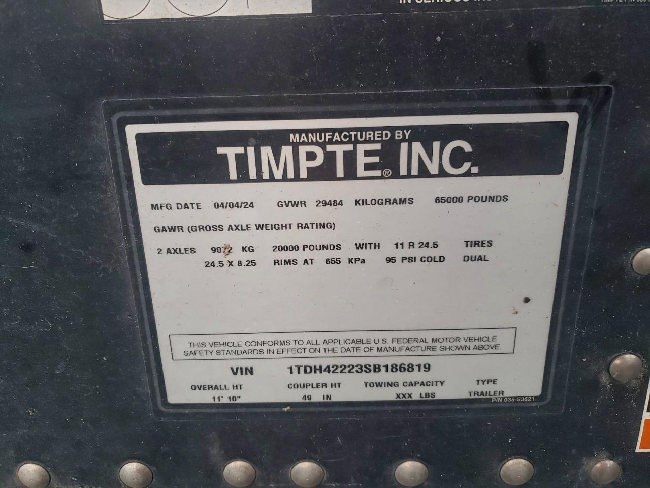 2025 TIMPTE Grain Trailer