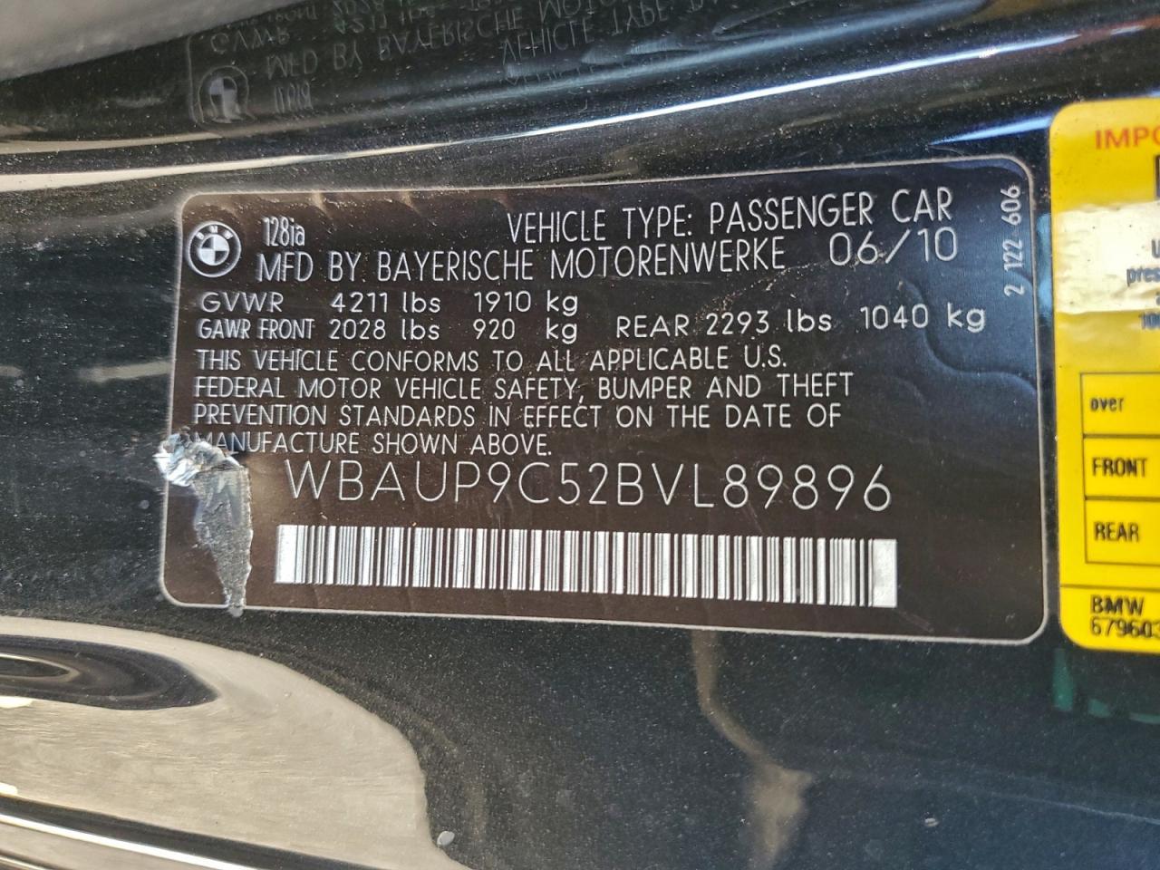 2011 BMW 1 Series