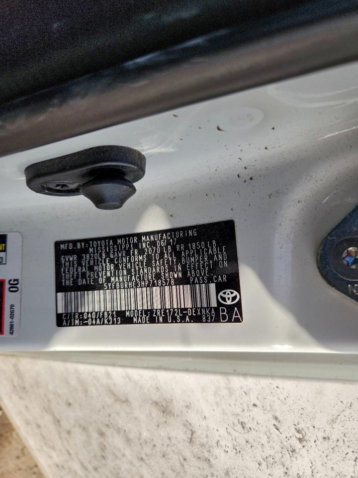 2017 TOYOTA COROLLA