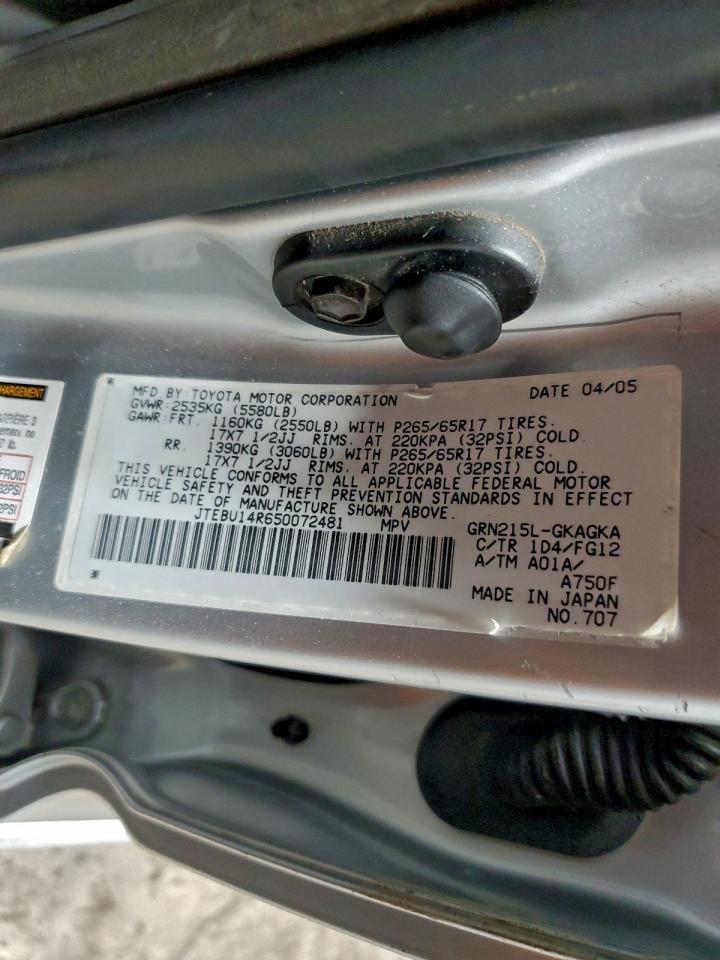 2005 TOYOTA 4Runner