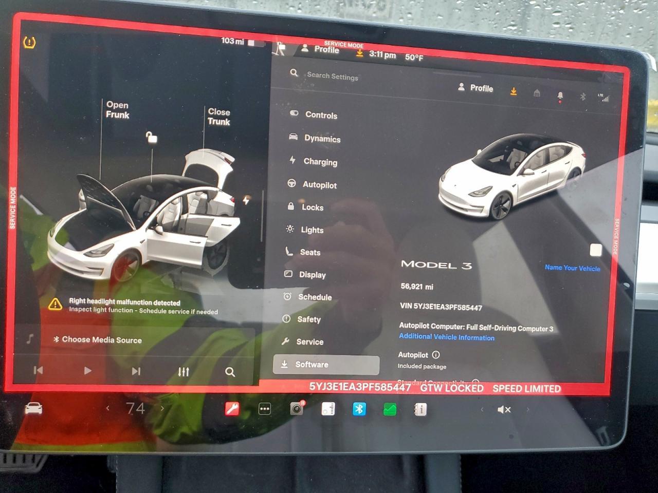 2023 TESLA MODEL 3
