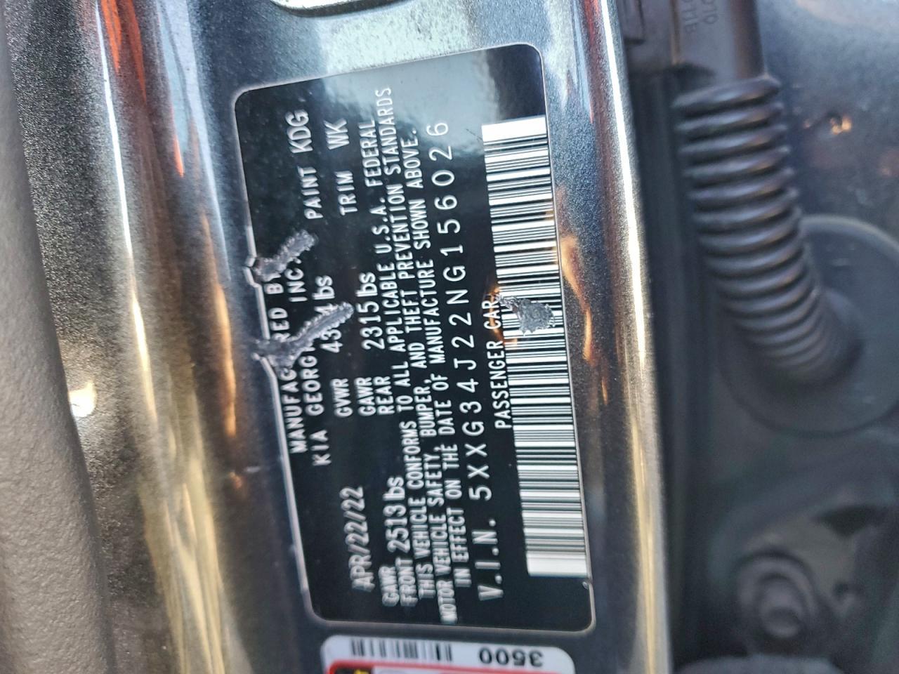 2022 KIA K5