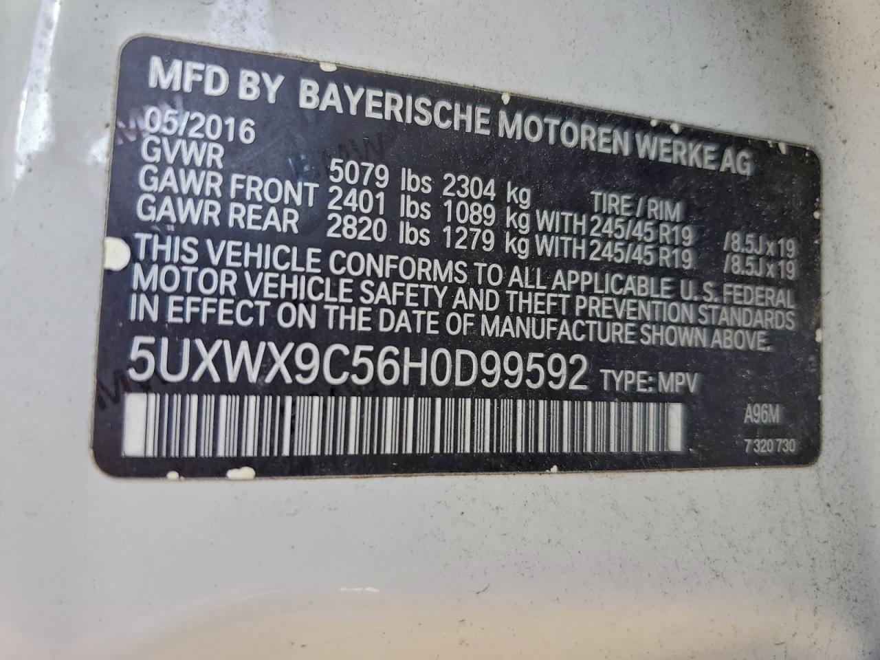 2017 BMW X3