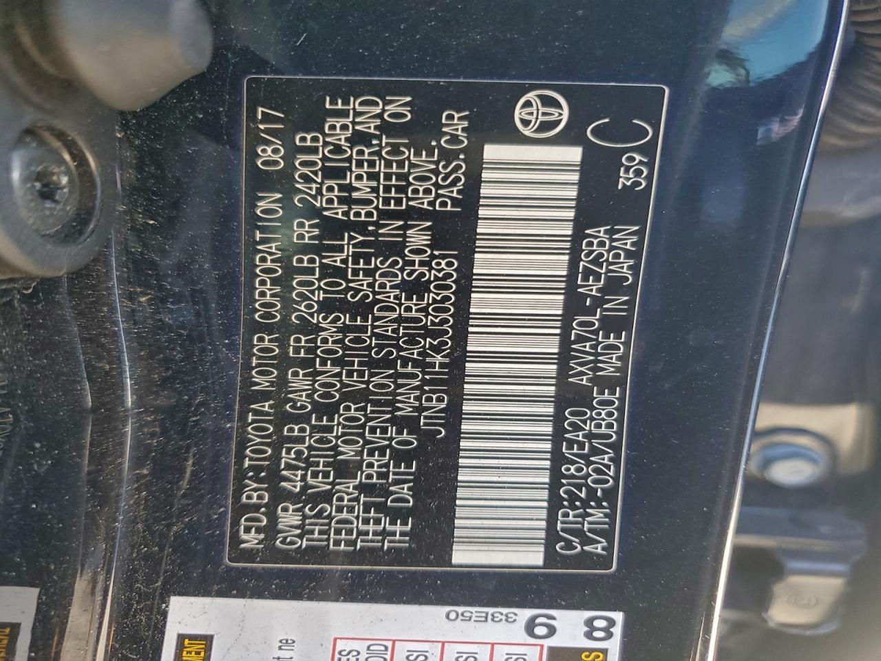 2018 TOYOTA CAMRY