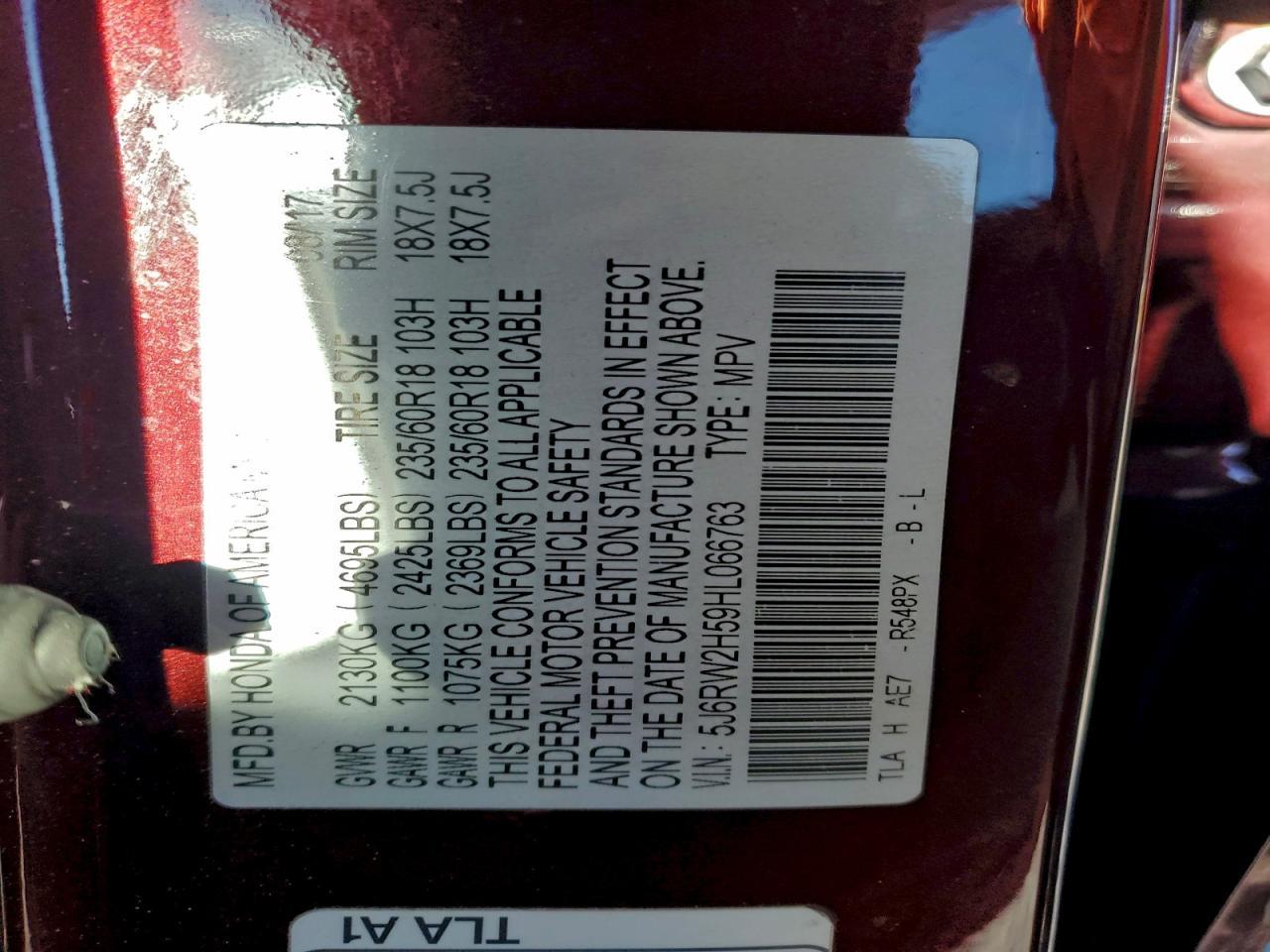 2017 HONDA CR-V
