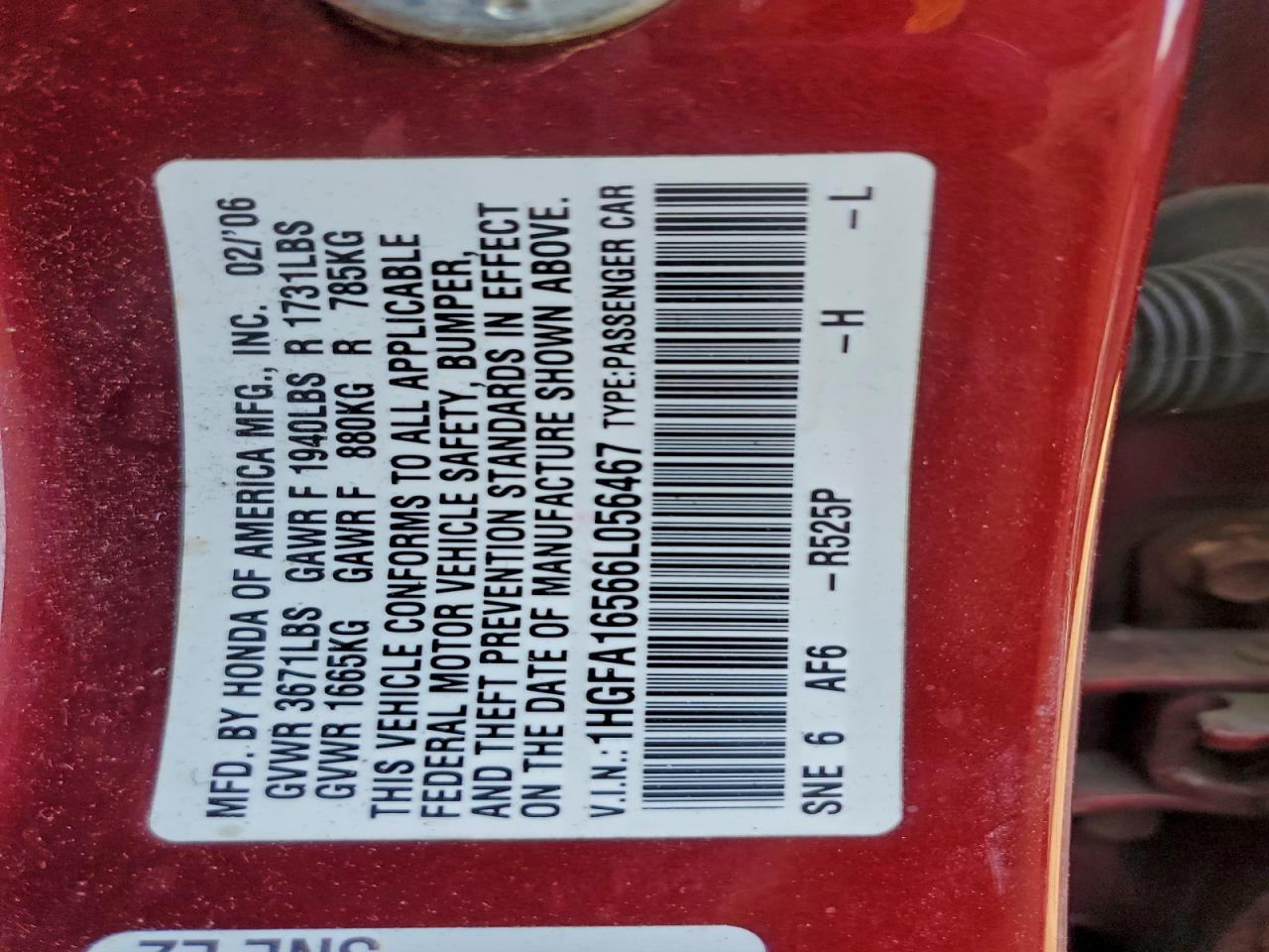 2006 HONDA CIVIC