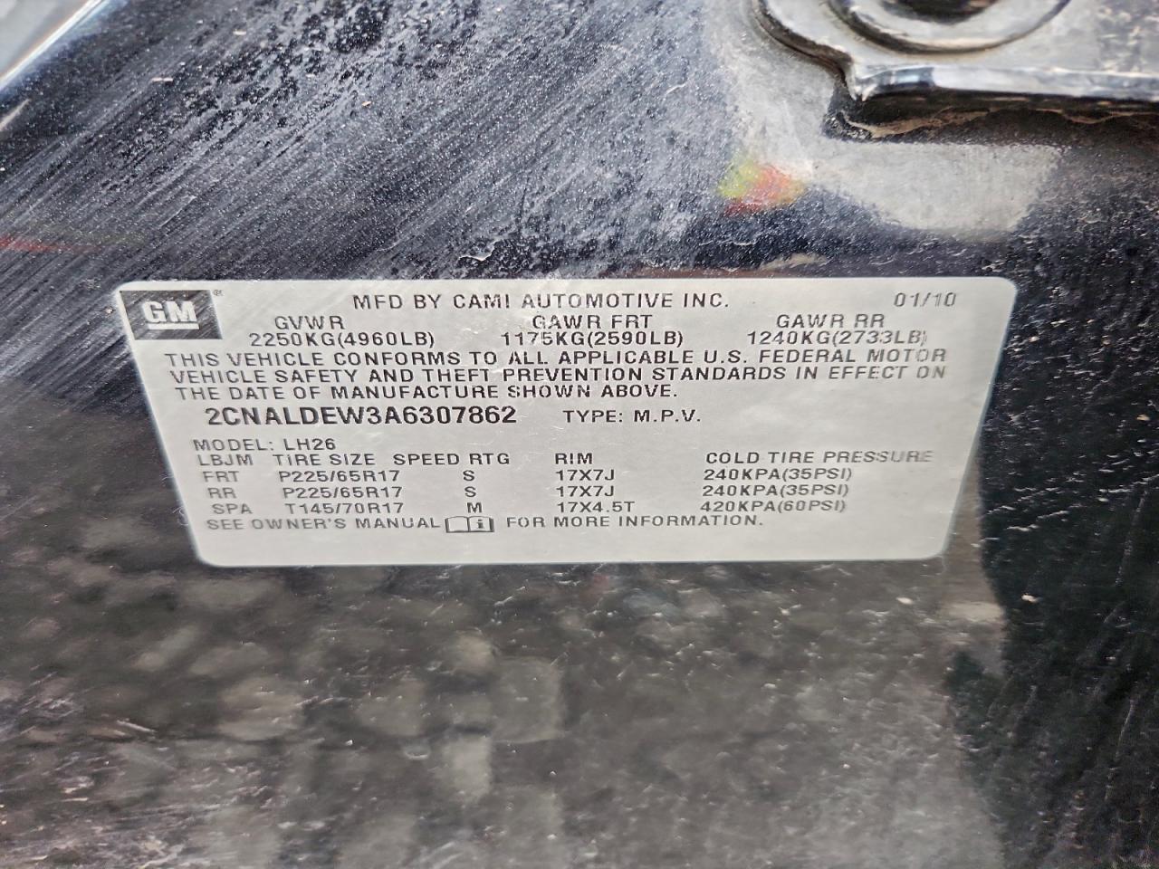 2010 CHEVROLET EQUINOX