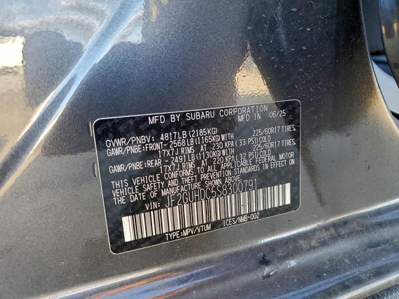 2025 SUBARU Crosstrek